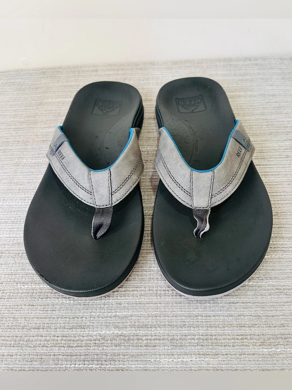Reef CUSHION SPRING Casual Flip Flop Sandals CI3635 Gray Men's Size 12